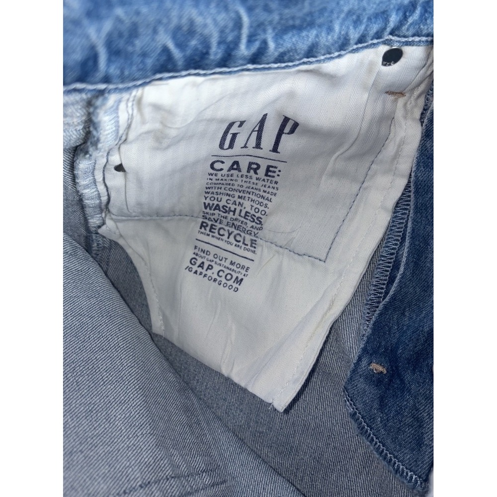 GAP Cheeky Straight High Rise Denim Blue Jeans 26 / 2R NWT Light Wash Distressed - Picture 12 of 14